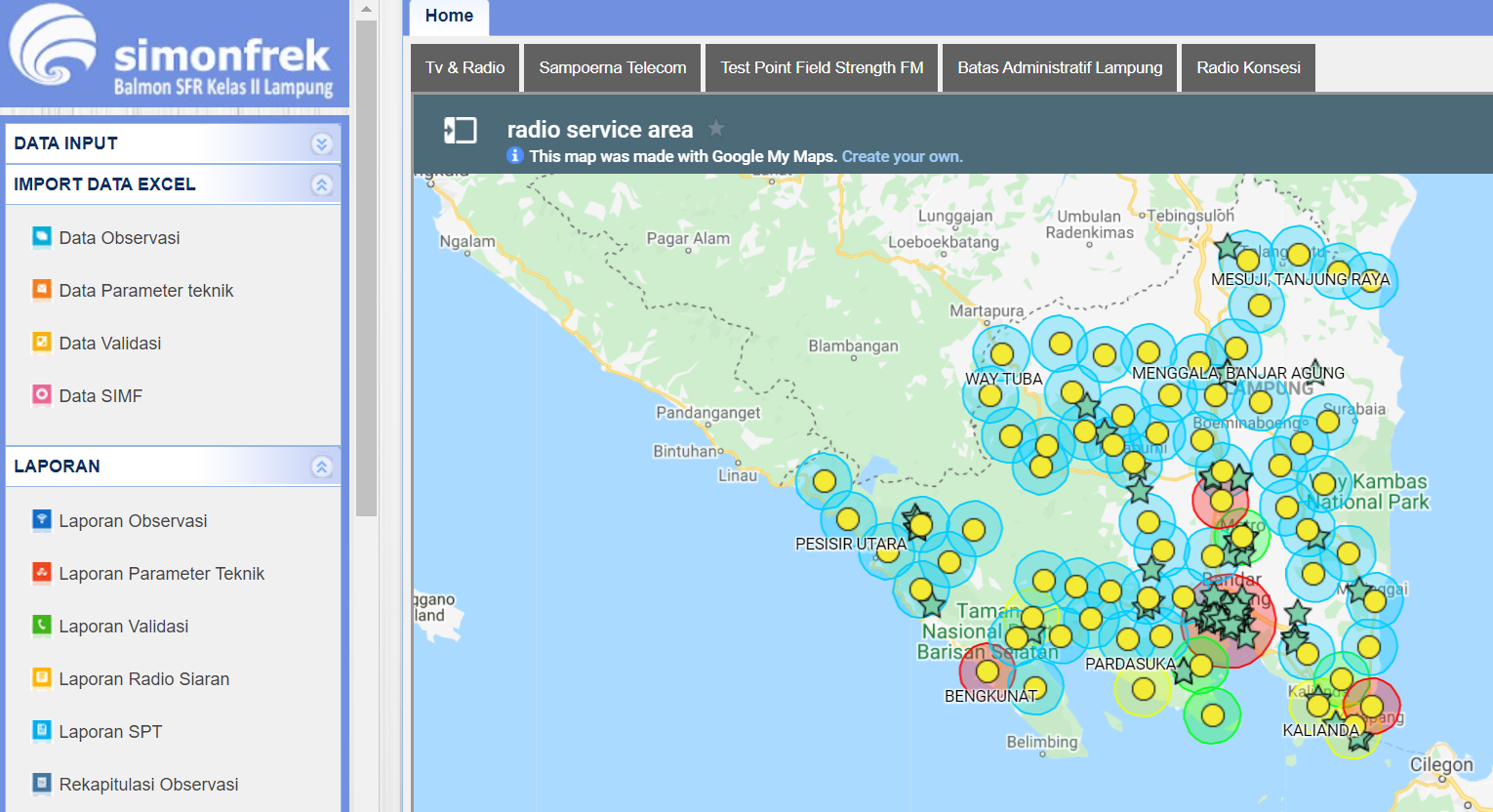 Sistem Informasi Monitoring Frekuensi Radio